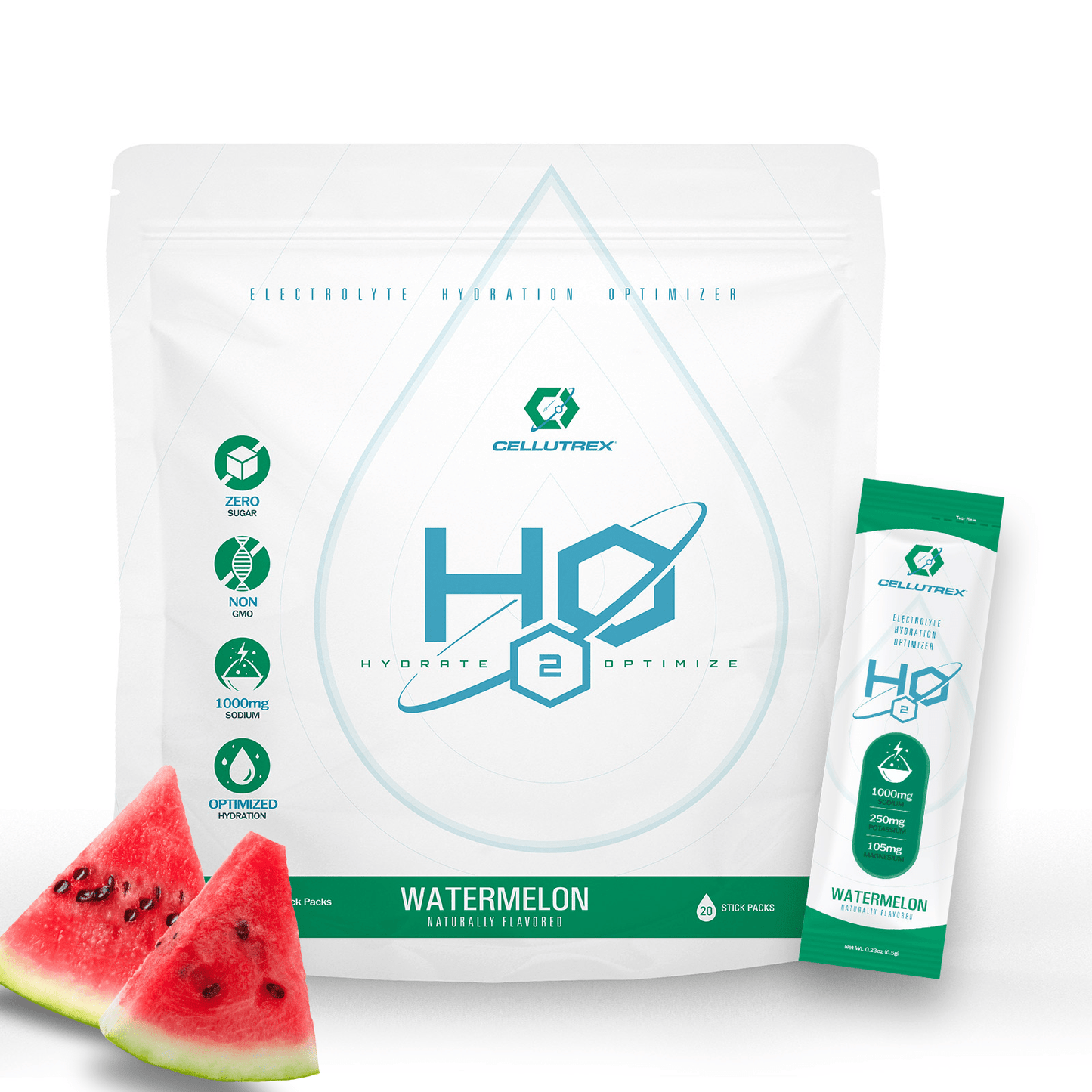 H2O ELECTROLYTES™ - Watermelon | Zero Sugar Electrolyte Powder-0